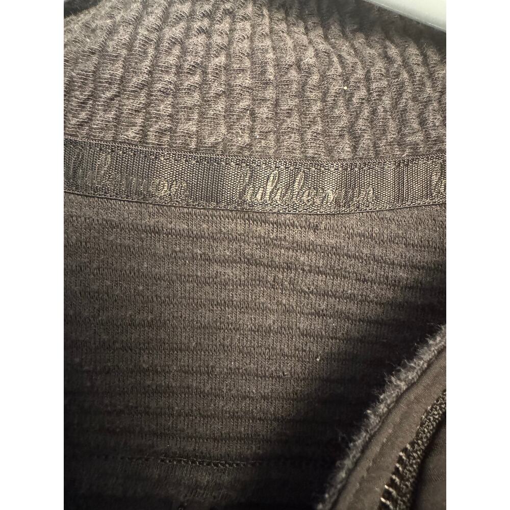 lululemon black on repeat women's jacket size 8 ribbed texture - Picture 5 of 6
